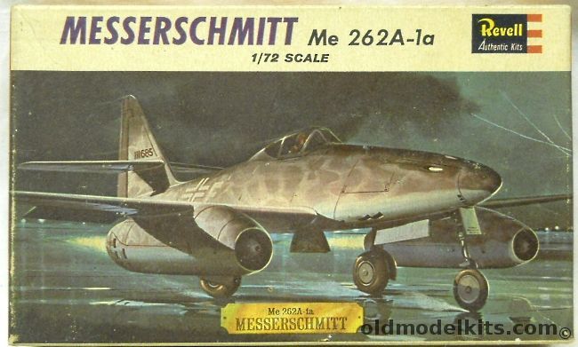 Revell 1/72 Messerschmitt Me 262-1a, H624-49 plastic model kit